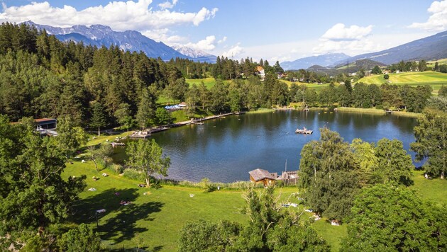 Einer der Badeseen, der besonders gut ist: Der Lanser See.