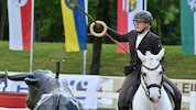 Martina Weteschnik triumphiert mit ihrem Champion „Bogahlo“ in Stadl Paura.