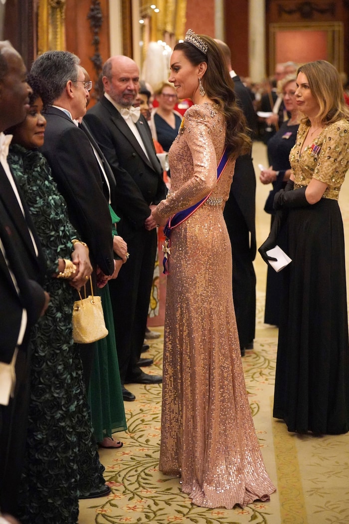 Prinzessin Kate bei einem Abendempfang im Buckingham-Palast