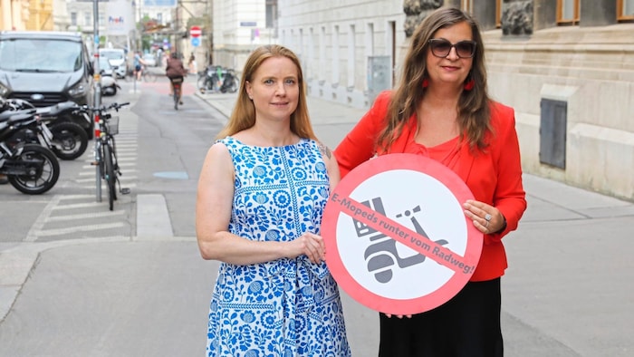 NEOS-Gemeinderätin Angelika Pipal-Leixner und Verkehrsstadträtin Ulli Sima (SPÖ) wollen mit dem ...