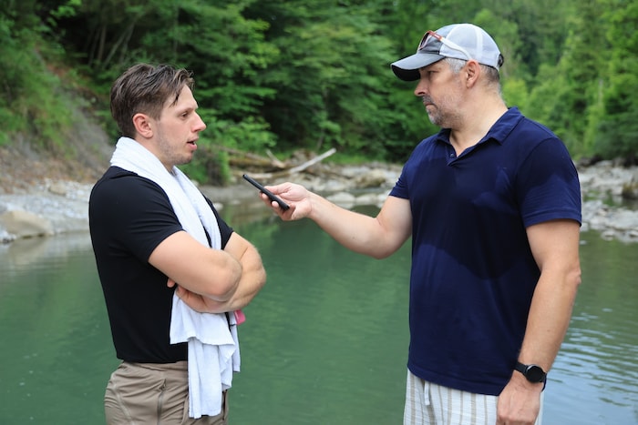 Marco Rossi im Gespräch mit „Krone“-Redakteur Peter Weihs.