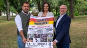 Bürgermeister Kilian Brandstätter, Landtagspräsidentin Astrid Eisenkopf und Amtsleiter Dieter ...