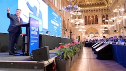 Wiens Bürgermeister Michael Ludwig bei seiner Grundsatzrede vor Kollegen aus aller Welt