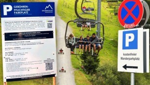 Für Kunden, die Angebote der Mönichkirchner Erlebnisalm in Anspruch nehmen, ist das Parken ...