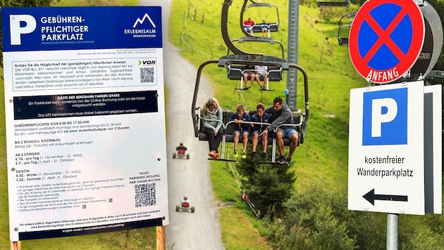 Für Kunden, die Angebote der Mönichkirchner Erlebnisalm in Anspruch nehmen, ist das Parken ...