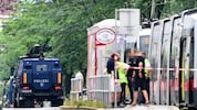 Einsatzkräfte am Tatort