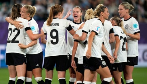 Jubel bei den deutschen Spielerinnen