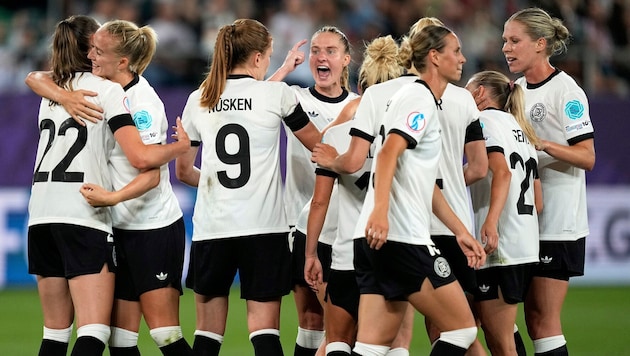 Jubel bei den deutschen Spielerinnen