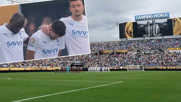 Ruben Neves (kl. Bild; Mitte) brach in Tränen aus.
