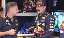 Christian Horner (li.) und Max Verstappen