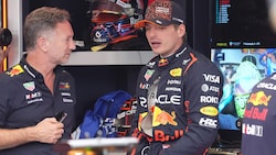 Christian Horner (li.) und Max Verstappen