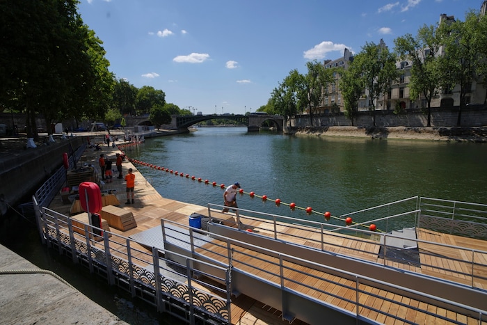 Insgesamt gibt es drei Badeplätze an der Seine.