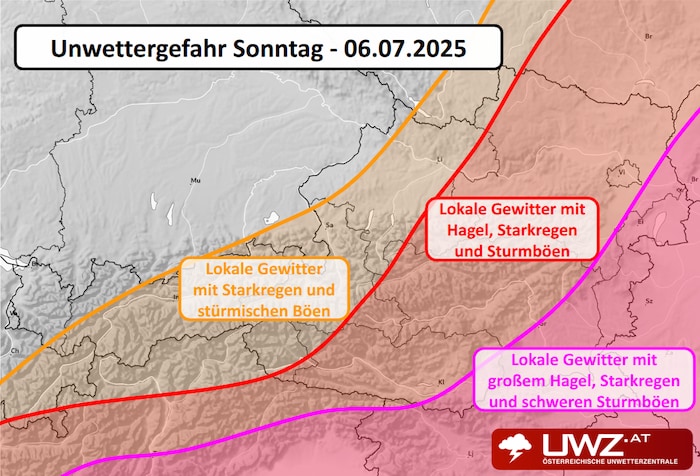 Unwettergefahr am Sonntag – Vorsicht ist geboten!