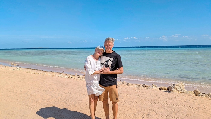 Karen Schulte und Heinz Jenewein aus Radfeld genießen ihre gemeinsame Zeit in Ägypten.