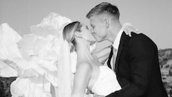 Patrick Pentz (re.) mit Ehefrau Verena.