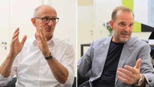 Zwei Persönlichkeiten, die als Lehrlinge Karriere gemacht haben: Anton Mattle (li.) und David ...