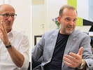Zwei Persönlichkeiten, die als Lehrlinge Karriere gemacht haben: Anton Mattle (li.) und David ...