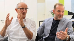 Zwei Persönlichkeiten, die als Lehrlinge Karriere gemacht haben: Anton Mattle (li.) und David ...