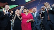 Jubelstimmung nach der Wahl Manuela Khoms zur neuen ÖVP-Landesparteiobfrau. 
