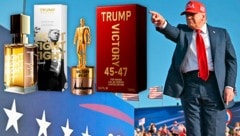 Trumps neuer Duft „Victory“ sowie das 2024 erschienene „Fight, fight, fight“.