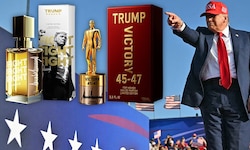Trumps neuer Duft „Victory“ sowie das 2024 erschienene „Fight, fight, fight“.