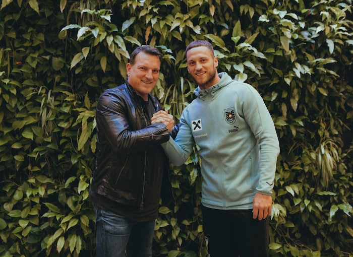 Marko Arnautovic (re.) löste Andi Herzog als Rekordteamspieler ab.
