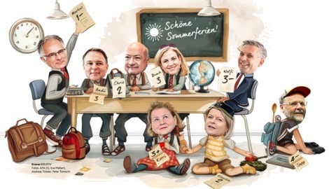 Benotung der „Krone“ für ausgewählte Regierungsmitglieder: Markus Marterbauer, Andreas Babler, ...