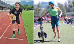 Philip Pertl und Katharina Loidl sind wieder beim Trumer Triathlon dabei.