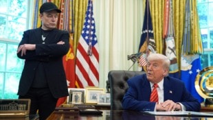 Können sich nicht mehr riechen: Elon Musk und Donald Trump 
