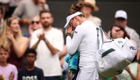 Tränen bei Barbora Krejcikova