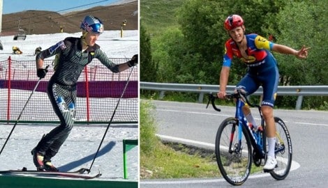 Paul Verbnjak ist im Winter auf Ski unterwegs. Im Sommer radelt er fürs Development-Team ...