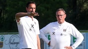 Martin Stranzl und ÖFB-Teamchef Ralf Rangnick.