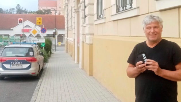 Zögerte nicht: Ehrlicher Finder Michael Bübl brachte die Börse mit dem Ferientaschengeld zur ...