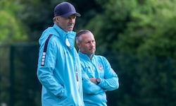 Roland Kirchler und Christian Schaider von Austria Salzburg freuen sich über einen Neuzugang. 