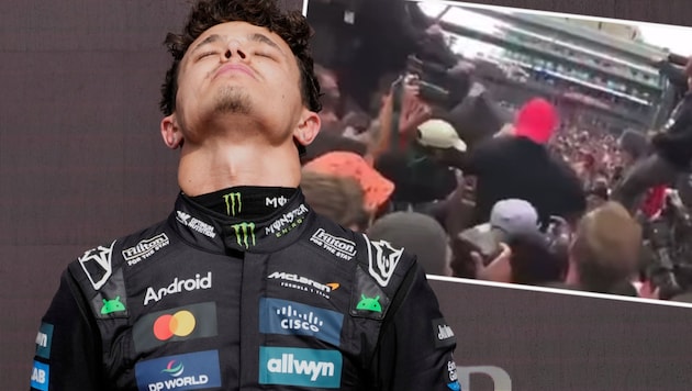 Schrecksekunde für Lando Norris nach dem Sieg in Silverstone