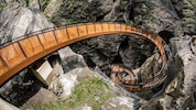 Die Helix-Treppe: Die Besucherin konnte hier verletzt nicht mehr weiter.