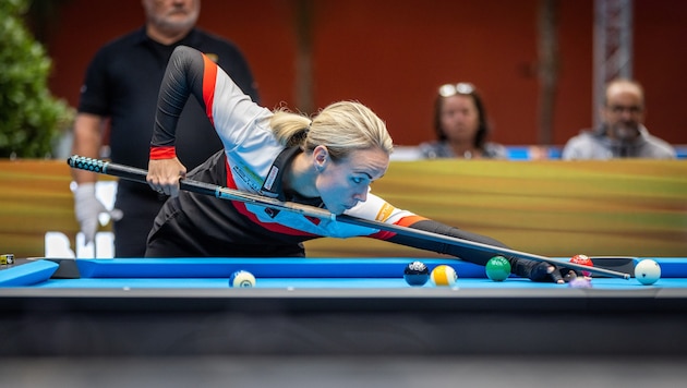 Jasmin Ouschan holte ihr 3. WM-Gold.