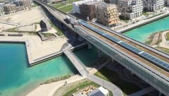 In der Seestadt (Bild) ist am Freitagnachmittag ein kleiner Staubteufel gesichtet und gefilmt ...