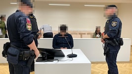 Mit gesenktem Kopf sitzt der junge Österreicher im Wiener Landl.