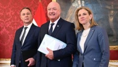 Die Parteiobleute der Regierungsparteien freuen sich über eine „herzeigbare“ Zwischenbilanz.