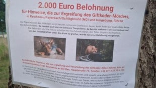 Die Polizei nimmt die Suche nach dem Giftköder-Killer sehr ernst. Man setzt weiter auf HInweise ...