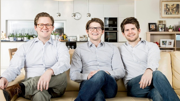 Ein Bild aus besseren Zeiten. Die drei Söhne Michael, Christoph und Philipp (von links nach ...