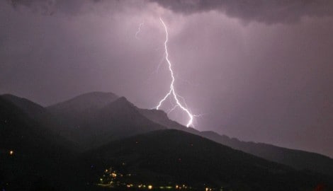 95 Blitze registrierten Forscher am Sonntag im Bundesland Salzburg.