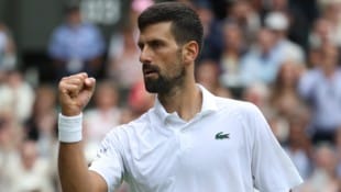 Novak Djokovic steht im Viertelfinale von Wimbledon.
