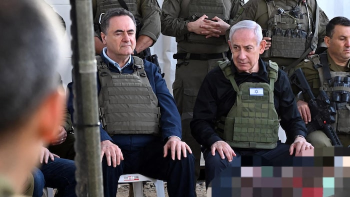 Israel Verteidigungsminister Israel Katz und Ministerpräsident Benjamin Netanyahu