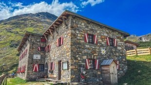 Die Osnerbrückner Hütte in den Hohen Tauern.
