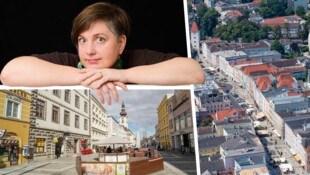 Mieze Medusa wirft als Stadtschreiberin einen Blick auf Wels. 