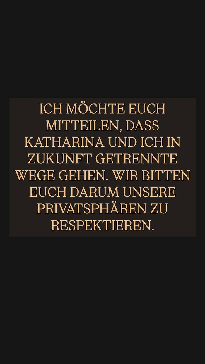Mit diesem Statement verkündete Jasna Fritzi Bauer die Trennung von ihrer Partnerin Katharina ...