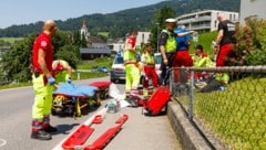 Die Unfallstelle in Satteins.
