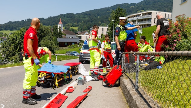 Die Unfallstelle in Satteins.